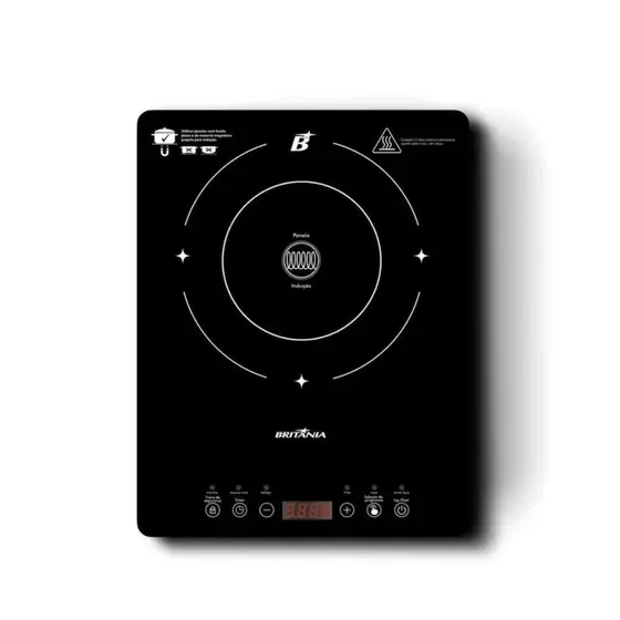 Cooktop a Indução Britânia 1 Boca com 6 Programas BCT10A