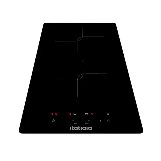 Cooktop a Indução Itatiaia MIDI 2 Bocas com Timer 2000W Trava de Segurança Touch Preto 220V