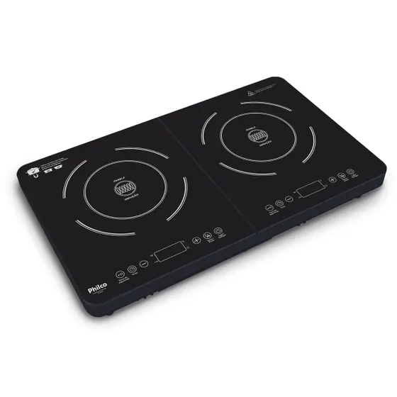 Cooktop a Indução Philco 2 Queimadores Portátil PCT20P