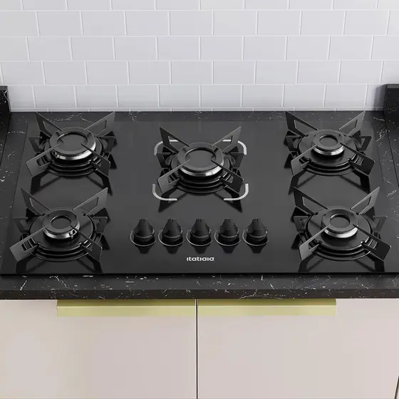 Cooktop a Gás Itatiaia Electra 5 Bocas Preto