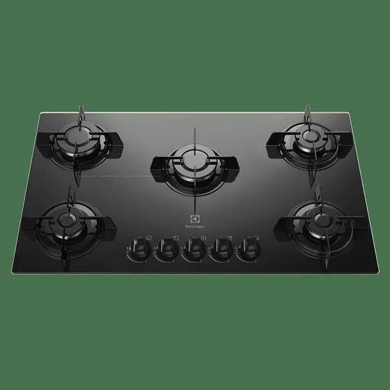 Cooktop a Gás Electrolux 5 Bocas Acendimento Superautomático Preto KE5GP