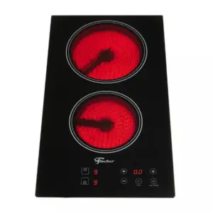 Cooktop Elétrico Fischer 2 Bocas Mesa Vitrocerâmica Touch Cooktop Elétrico Fischer 2 Bocas Mesa Vitrocerâmica Touch
