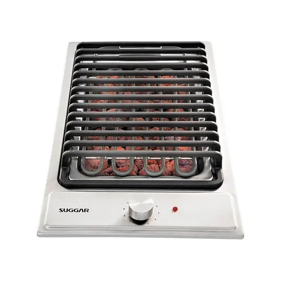 Cooktop Churrasqueira Elétrica Suggar Barbecue com Grelha Inox 220V