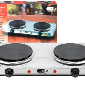 Cooktop Elétrico Oz 2 Bocas Portátil para Uso Interno e Externo 127V Cooktop Elétrico Oz 2 Bocas Portátil para Uso Interno e Externo 127V