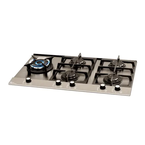 Cooktop a Gás Fischer Platinium 5 Bocas Prime Escovado Bivolt