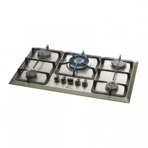 Cooktop a Gás Fischer 5 Bocas TC Mesa Inox Bivolt Cooktop a Gás Fischer 5 Bocas TC Mesa Inox Bivolt