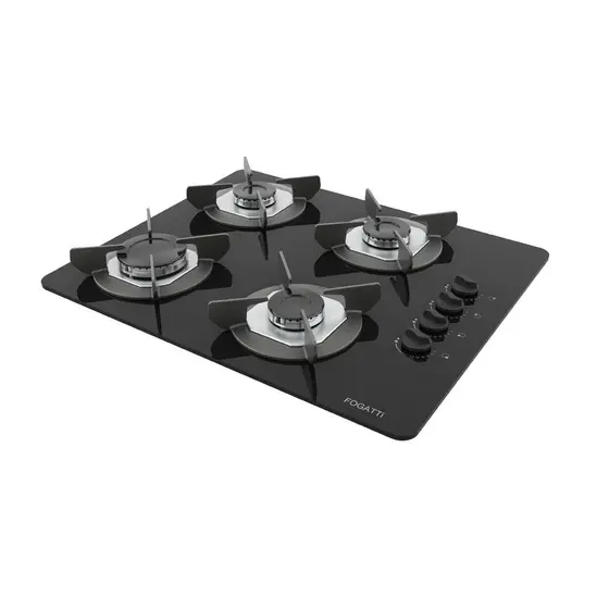 Cooktop a Gás Fogatti Safe 4 Bocas Ferro Fundido