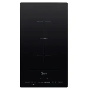 Cooktop a Indução Midea Freezone 2 Bocas Vitrocerâmico 9 Níveis de Potência Painel Touch Preto CFBD22 Cooktop a Indução Midea Freezone 2 Bocas Vitrocerâmico 9 Níveis de Potência Painel Touch Preto CFBD22
