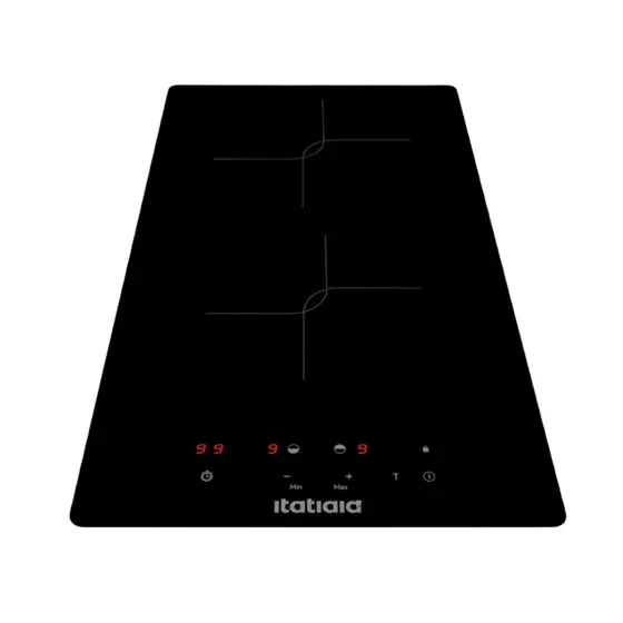 Cooktop a Indução Itatiaia Midi 2 Bocas 2000W com Timer Trava de Segurança Painel Touch Vidro Preto 127V