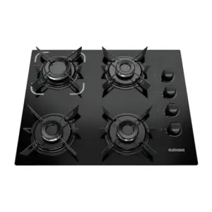 Cooktop a Gás Itatiaia Electra Plus 4 Bocas Preto Bivolt Cooktop a Gás Itatiaia Electra Plus 4 Bocas Preto Bivolt