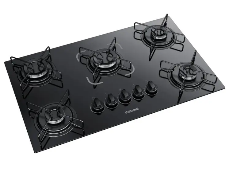 Cooktop a Gás Itatiaia Essencial 5 Bocas Preto Bivolt 3700000193