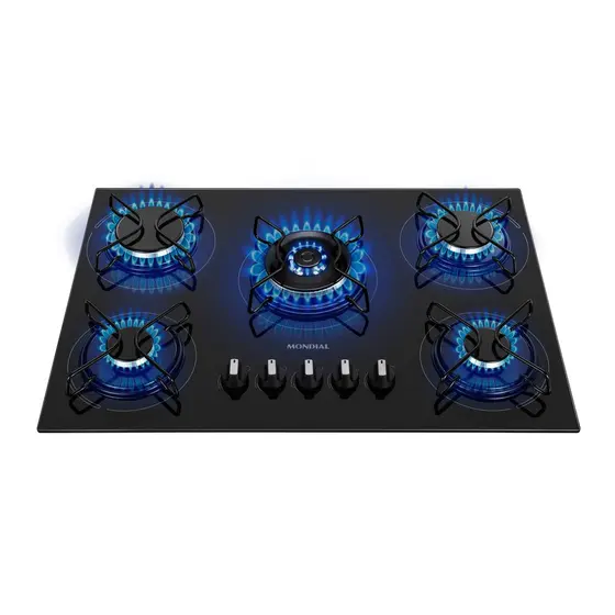 Cooktop a Gás Mondial 5 Bocas CTG-03
