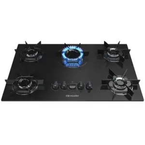 Cooktop a Gás Mueller 5 Bocas Queimador Ultra Chama Bivolt MCG5BB Cooktop a Gás Mueller 5 Bocas Queimador Ultra Chama Bivolt MCG5BB