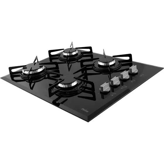 Cooktop a Gás Philco Cook Chef 4 4 Bocas Preto Bivolt