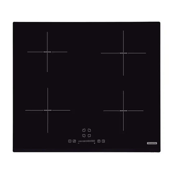 Cooktop a Indução Tramontina Square Slider B 4 Bocas Vitrocerâmico com 4 Áreas de Aquecimento e Comando Touch 4EI-60