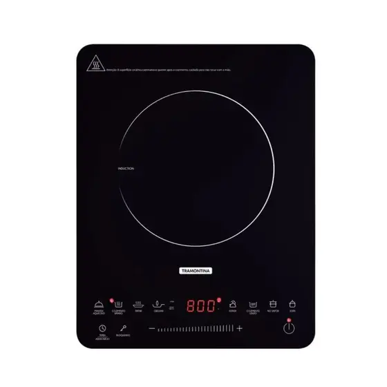 Cooktop a Indução Tramontina Slim 1 Boca Portátil Touch EL-30