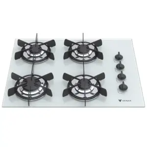 Cooktop a Gás Venax Volare 4 Bocas Branco GLP