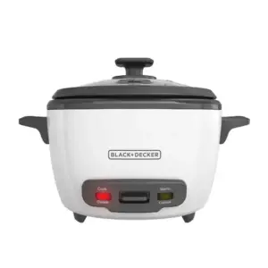 Panela de Arroz Elétrica Black+Decker 7 Xícaras com Vaporizador Branca Panela de Arroz Elétrica Black+Decker 7 Xícaras com Vaporizador Branca