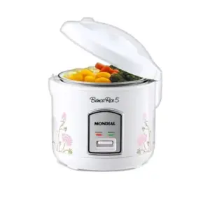 Panela de Arroz Elétrica Mondial Bianca Rice 5 Xícaras 400W NPE-05-5X