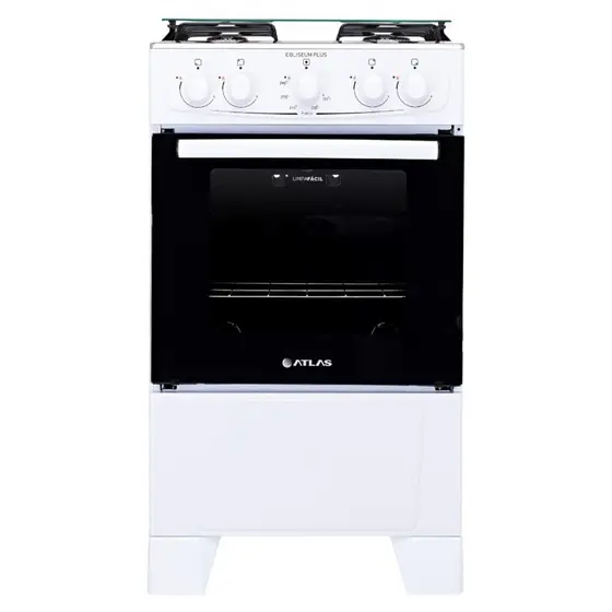 Fogão de Piso Atlas Coliseum 4 Bocas com Forno Limpa Fácil