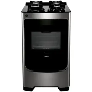 Fogão de Piso Consul 4 Bocas Inox com Mesa de Vidro (CFO4VARUNA)