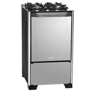 Fogão de Piso Dako Magister Style 4 Bocas com Frente de Vidro Espelhado Fogão de Piso Dako Magister Style 4 Bocas com Frente de Vidro Espelhado