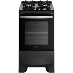 Fogão de Piso Dako Supreme Glass 4 Bocas Preto Fogão de Piso Dako Supreme Glass 4 Bocas Preto