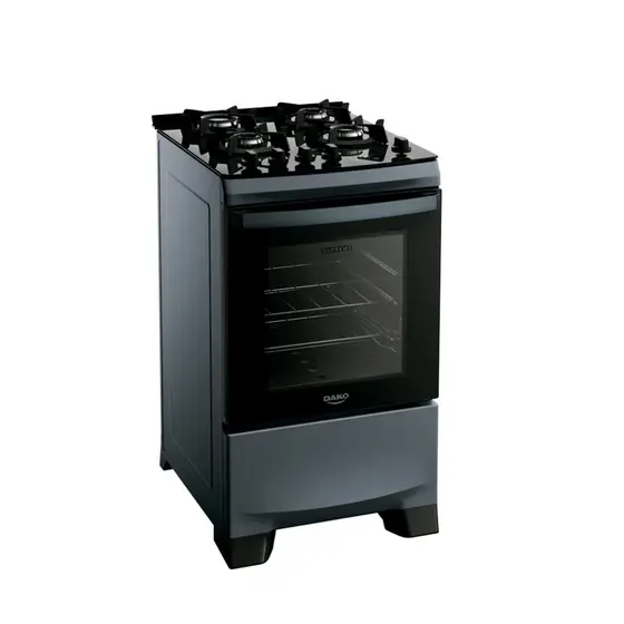 Fogão de Piso Dako Supreme Timer Glass 4 Bocas