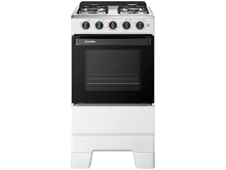 Fogão de Piso Esmaltec Ideal Pop 4 Bocas Branco (4120)