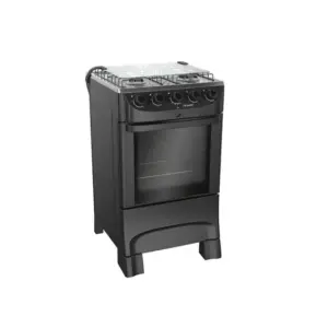 Fogão de Piso Mueller 4 Bocas Preto com Acendimento Automático (MFI4BB)