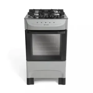 Fogão de Piso Mueller 4 Bocas com Mesa de Vidro (MFV4BB)