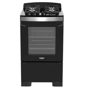 Fogão de Piso Dako Diplomata 4 Bocas Preto com Mesa de Vidro Bivolt Fogão de Piso Dako Diplomata 4 Bocas Preto com Mesa de Vidro Bivolt