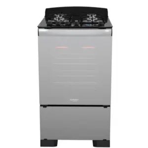 Fogão de Piso Dako Diplomata Glass Grill Style 4 Bocas Preto com Frente de Vidro Espelhado e Timer Digital Bivolt Fogão de Piso Dako Diplomata Glass Grill Style 4 Bocas Preto com Frente de Vidro Espelhado e Timer Digital Bivolt