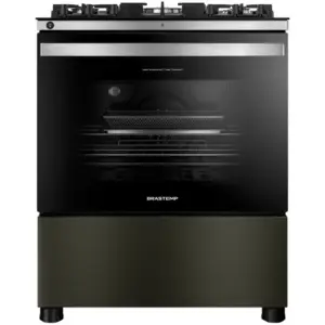 Fogão de Piso Brastemp Eclipse Collection 5 Bocas Preto (BFS5LAP)