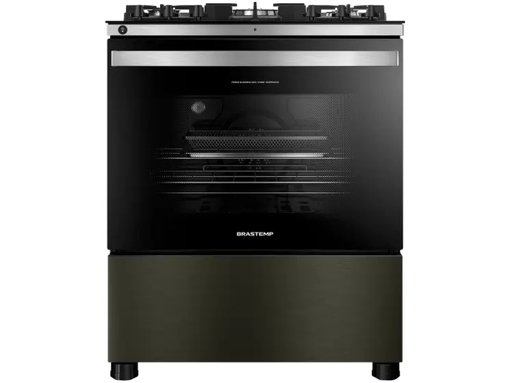 Fogão de Piso Brastemp Eclipse Collection 5 Bocas Preto (BFS5LAP)