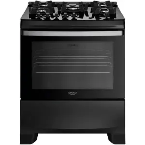 Fogão de Piso Dako Supreme Glass 5 Bocas Preto Fogão de Piso Dako Supreme Glass 5 Bocas Preto