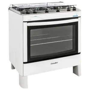 Fogão de Piso Esmaltec Ágata 5 Bocas Branco