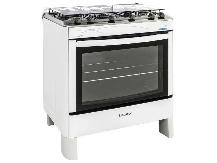 Fogão de Piso Esmaltec Ágata 5 Bocas Branco