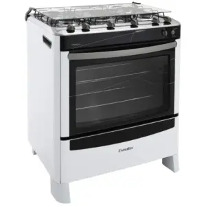 Fogão de Piso Esmaltec Topázio 5 Bocas Branco