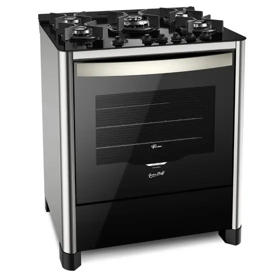 Fogão de Piso Fischer Gran Cheff 5 Bocas Silver (26988)