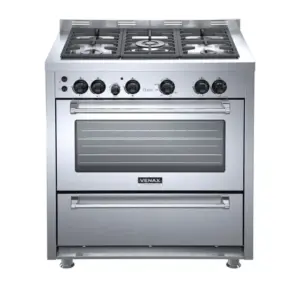 Fogão de Piso Venax Temis 5 Bocas Inox a Gás 127V com Mesa de Inox Fogão de Piso Venax Temis 5 Bocas Inox a Gás 127V com Mesa de Inox