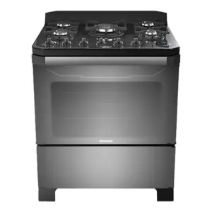 Fogão de Piso Itatiaia Itamaster Digital 5 Bocas com Acabamento Reflecta