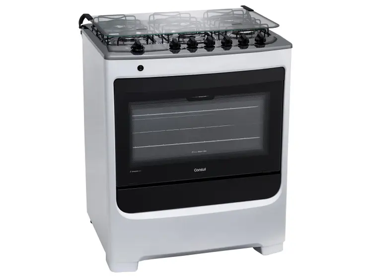 Fogão de Piso Consul 6 Bocas Branco (CFS6NABUNA)
