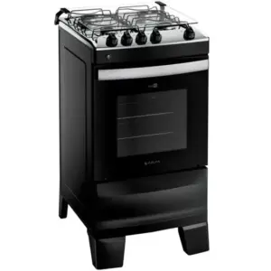 Fogão de Piso Atlas Agile Up 4 Bocas Automático com Mesa de Inox e Forno 50L
