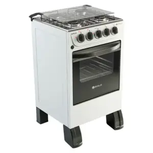 Fogão de Piso Braslar New Sírius Plus 4 Bocas Automático com Mesa de Inox e Forno 46,3L Fogão de Piso Braslar New Sírius Plus 4 Bocas Automático com Mesa de Inox e Forno 46,3L