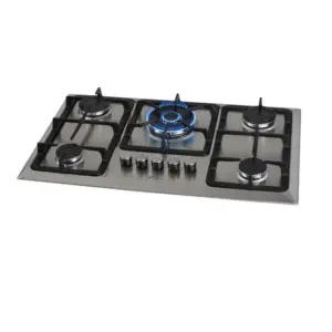 Cooktop a Gás Fischer 5 Bocas Tripla Chama Mesa Inox 23678-54121 Cooktop a Gás Fischer 5 Bocas Tripla Chama Mesa Inox 23678-54121