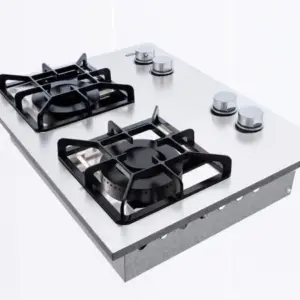 Cooktop a Gás Sevefort Industrial 2 Bocas Inox Chama Dupla Cooktop a Gás Sevefort Industrial 2 Bocas Inox Chama Dupla