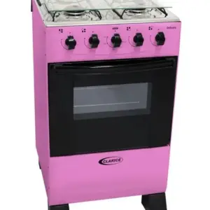 Fogão de Piso Clarice Delicato 4 Bocas Rosa com Forno 52L