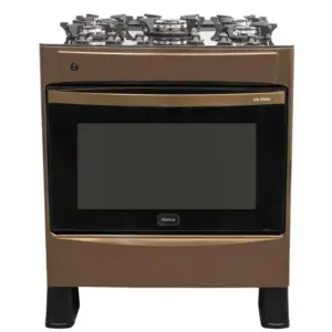 Fogão de Piso Realce Iris Glass 5 Bocas Golden Rose para GLP