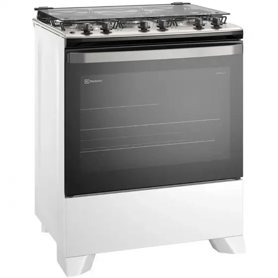Fogão de Piso Electrolux Efficient 5 Bocas Automático com Mesa de Inox e Tripla Chama